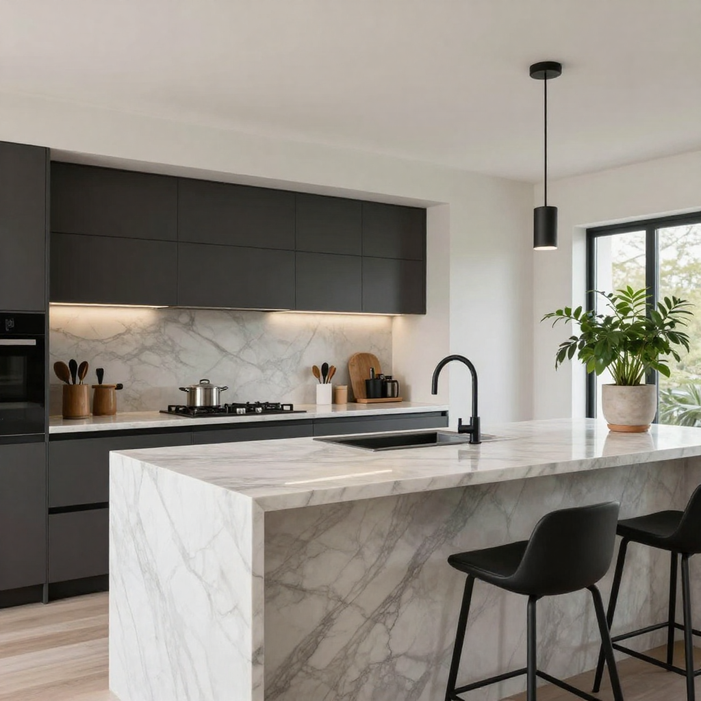 Elegant modern living room with contemporary furniture